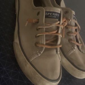 Gray Sperrys. S8